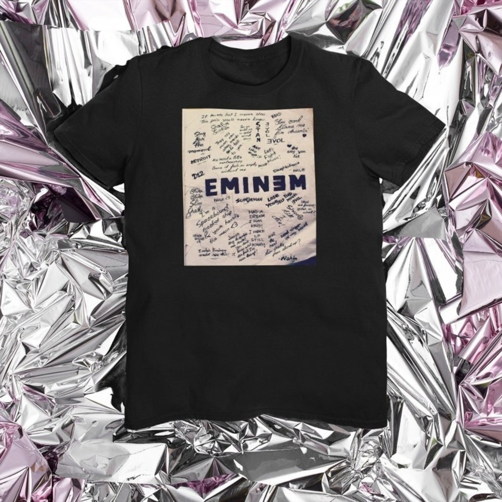 Eminem Songs Lyrics T Shirt Eminem Rap Hip Hop Shirt